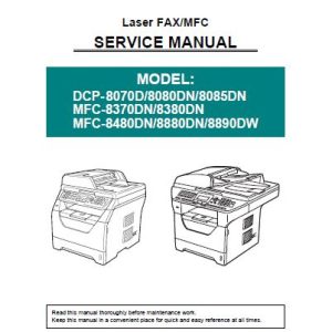 BROTHER MFC-8890DW Service Manual and Parts Manual