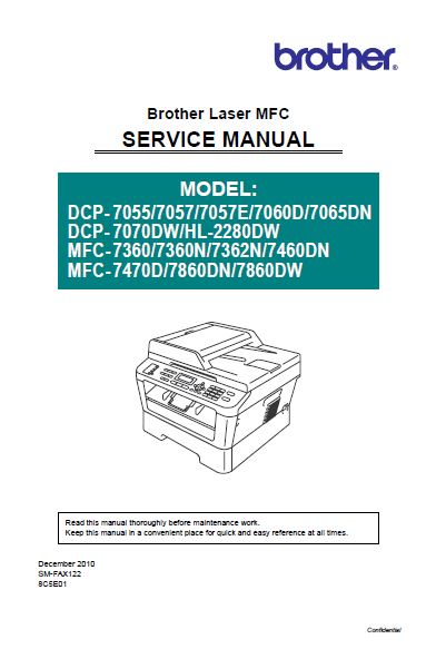 Peep Vil ikke Sammenligning BROTHER Laser MFC Service Manual - Clear Choice Technical Services