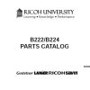 Ricoh Parts Catalog - Clear Choice Technical Services