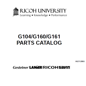 GESTETNER P7425dn, Service Manual and Parts Manual