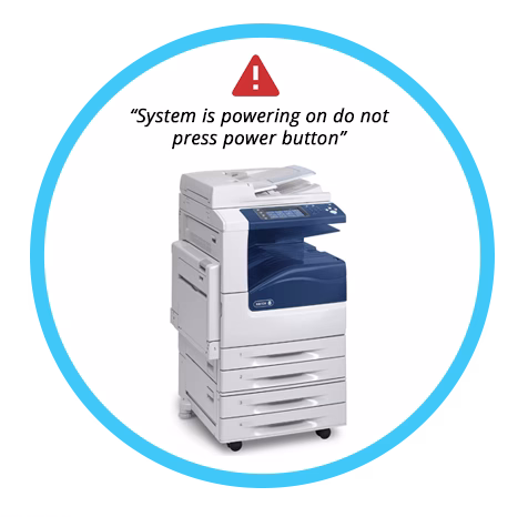 Systems Powering On - Don't Press