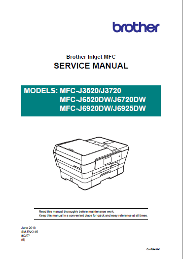 it's useless cricket Culling BROTHER MFC-J3520/J3720, MFC-J6520DW/J6720DW, MFC-J6920DW/J6925DW Service  Manual and Parts Manual - Clear Choice Technical Services