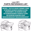 BROTHER DCP-8110D, 8110DN, 8112DN, 8150DN, 8152DN, 8155DN, 8157DN, 8250DN MFC-8510DN, 8512DN, 8515DN, 8520DN, 8710DW, 8712DW, 8810DW, 8910DW, 8912DW, 8950DW, 8950DWT, 8952DW, 8952DWT Parts Manual