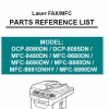 BROTHER DCP8080, 8085, 8480, MFC-8680DN, 8690 DW MFC-8880DN, 8881DNHY, 8890DW Parts Manual