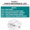 Brother DCP-7055 7055W DCP-7057 7057E 7057WR 7060D DCP-7065DN 7070DW HL-2280DW MFC-7360 7360N 7362N 7365DN MFC-7460DN 7470D 7860DN 7860DW Parts Manual