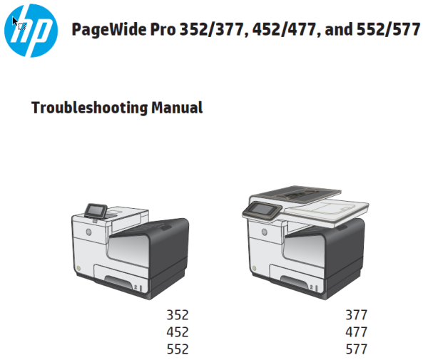 HP PageWide Pro 300 400 500 Series TM