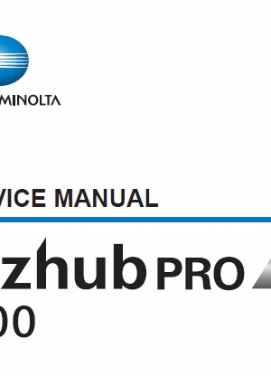 KM BizHub PRO 1100 and OPTIONS Service Manual