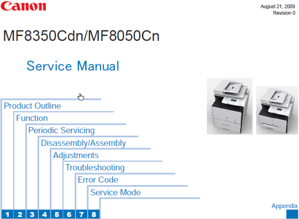 MF 8050Cn, MF 8030Cn Series Service Manual