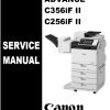 Canon imageRUNNER ADV C256iF II C356iF II Service Manual and Parts Catalog