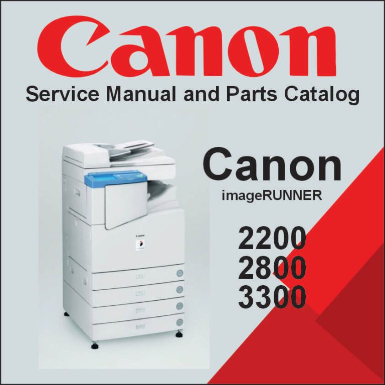 CANON imageRUNNER 2200, 2800, 3300 Service Manual and Parts Manual
