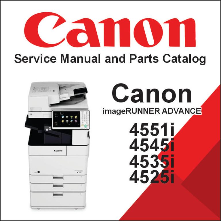 CANON ImageRUNNER Advance 4551i, 4545i, 4535i, 4525i Service Manual and Parts Catalog