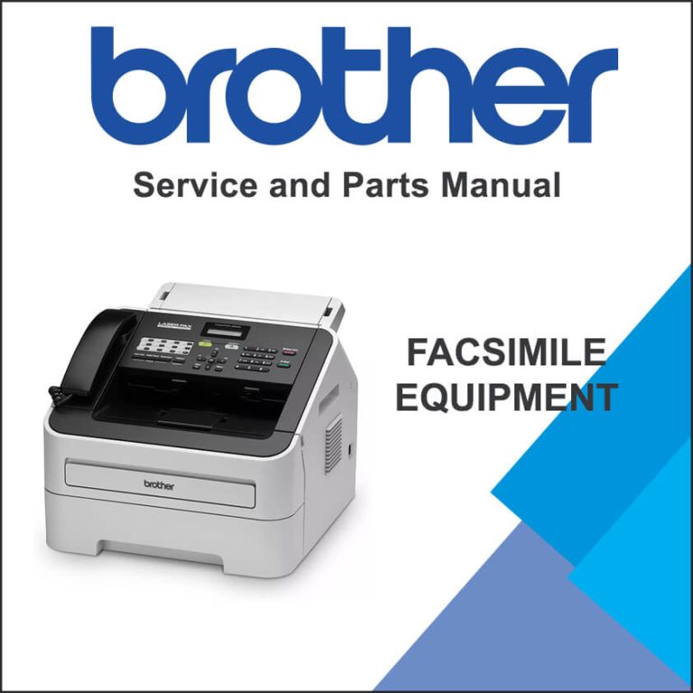 BROTHER Facsimile Equipment - Service Manual
