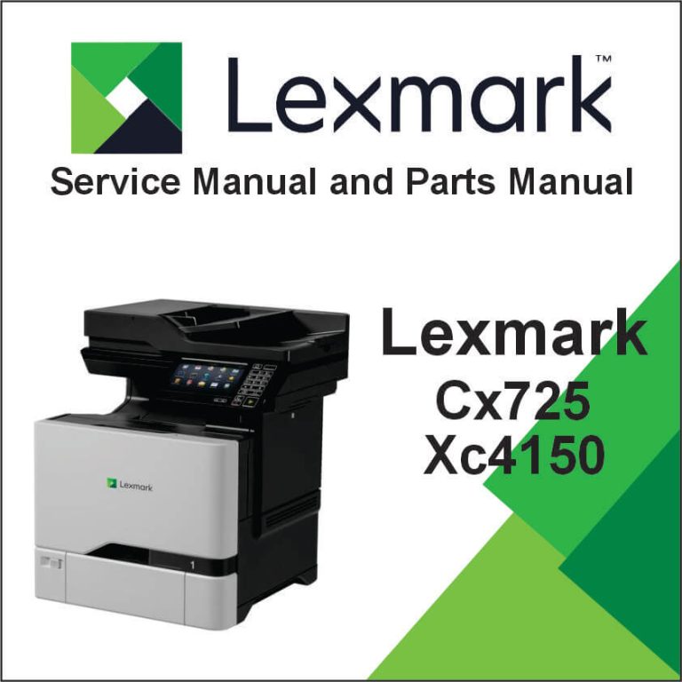 LEXMARK CX725 and XC4150 Service Manual and Parts Manual
