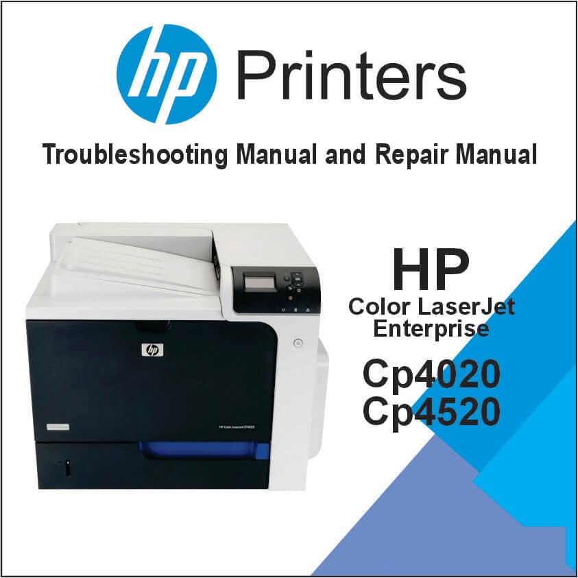 HP Color LaserJet Enterprise CP4020/CP4520 Series Printer Service Manual (Parts and diagrams already included)